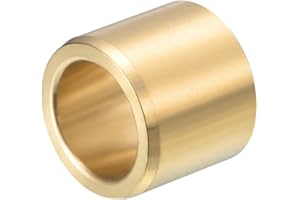 HiPicco Sleeve Bearing, 5/8" Bore x 3/4" OD x 1/2" Length Cast Brass Self-Lubricating Bushing Plain Shaft Bearings