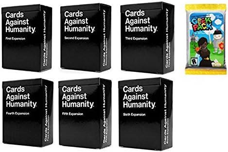 Cards Games Against Humanity Expansions 1,2,3,4,5,6 w/ Geek Pack Bonus!!