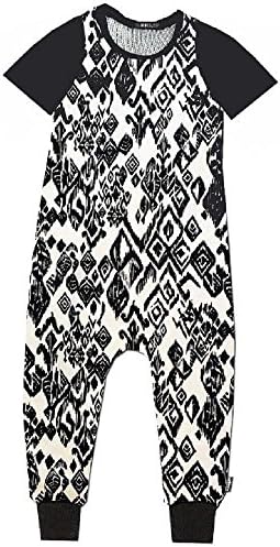 THEMINICLASSY Icy Ikat Romper 2 Black