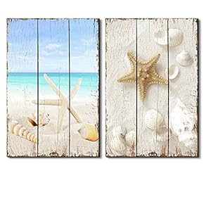 Beach Scene with Sea Life on The Sand - Canvas Art Wall Art - 16"x24"