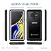 seacosmo Galaxy Note 9 Case, Touch Sensitive Anti-Scratch Full Body Protection Case with Built-in Screen Protector, Ultra Clear Phone Cover Shock Drop Proof for Galaxy Note 9,Black