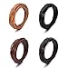 BEADNOVA Genuine Round Leather Cord Black Leather Strips for Jewelry Making Bracelet Necklace Beading (11 Yards,1.0mm)