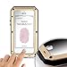 iPhone 6S Case, Gorilla Glass Luxury Aluminum Alloy Protective Metal Extreme Shockproof Military Bumper Heavy Duty Cover Shell Case Skin Protector for Apple iPhone 6 6S (Gold)