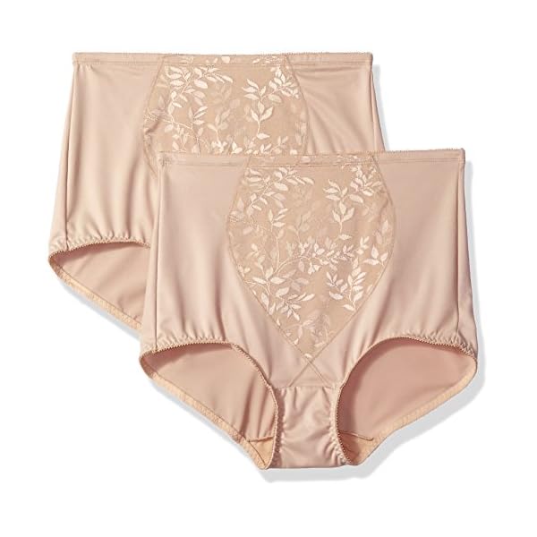Bali Women’s Jacquard Mesh Tummy Panel Firm Control Shapewear Brief 2