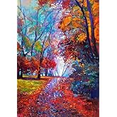 LHSION Welcome Fall House Flag 28 x 40 Inch Autumn Leaves Decorative Double Sided Flag for Farmhouse Yard Seasonal Outdoor Decoration