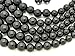 Fashion 21 Women's Five Multi-Strand Simulated Pearl Statement Necklace and Earrings Set (Black)