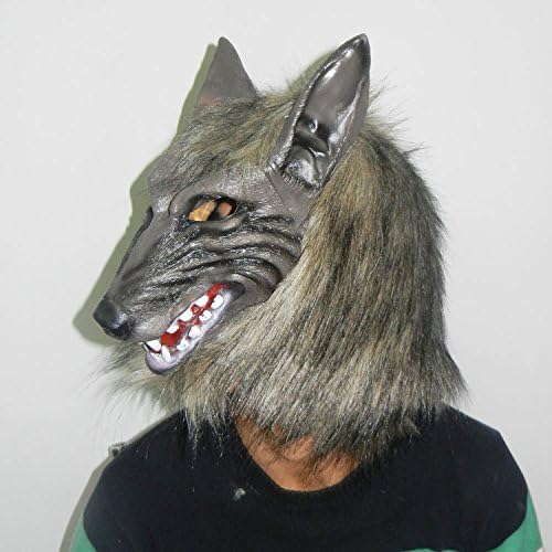 2015 - Masquerade Masks Grey Wolf 2014 New Creepy Halloween Latex Party Masks Retail Party Supplies Tokyo Ghoul Devil Mask
