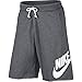 Nike Mens Sportswear Logo Shorts Carbon Heather/White 836277-091 (X-Large)
