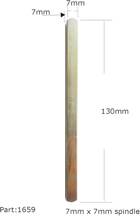 Upvc Door Handle Spindles, Screws, Sleeve Shims Parts 1 x 7 x 7mm