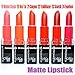 6 KLEANCOLOR MADLY MATTE LIPSTICK SET VIVID RED MELON ORANGE LIP STICK