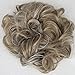 CAISHA Hairpiece Hair Wrap Heat-resistant Synthetic Fibres Curly Messy Updo Light Brown Gray Mix HW40