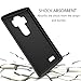 TILL for LG G4 Case, TILL(TM) [Black] [Shock Absorption] Dual Layer Hybrid Rugged Defender Soft Rubber & Hard Plastic Protective Grip Cute Case Cover for LG G4 H810 H811 LS991 US991 VS986