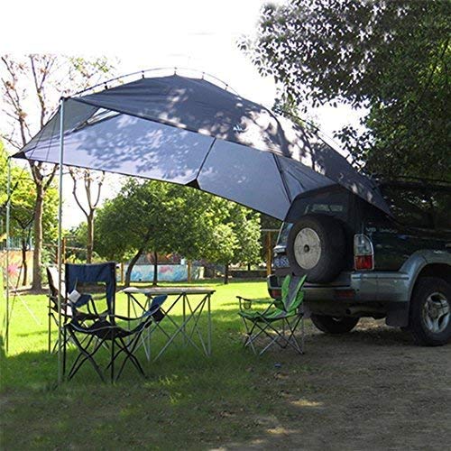 Inlovearts Tente Extérieure De Neige Et De Pluie De Voiture, Camping En Plein Air, Tente De Camping-car Familial, Tente à Hayon Côté Voiture, Tente De Voiture De Tente D’ombre 350 * 240 * 105cm