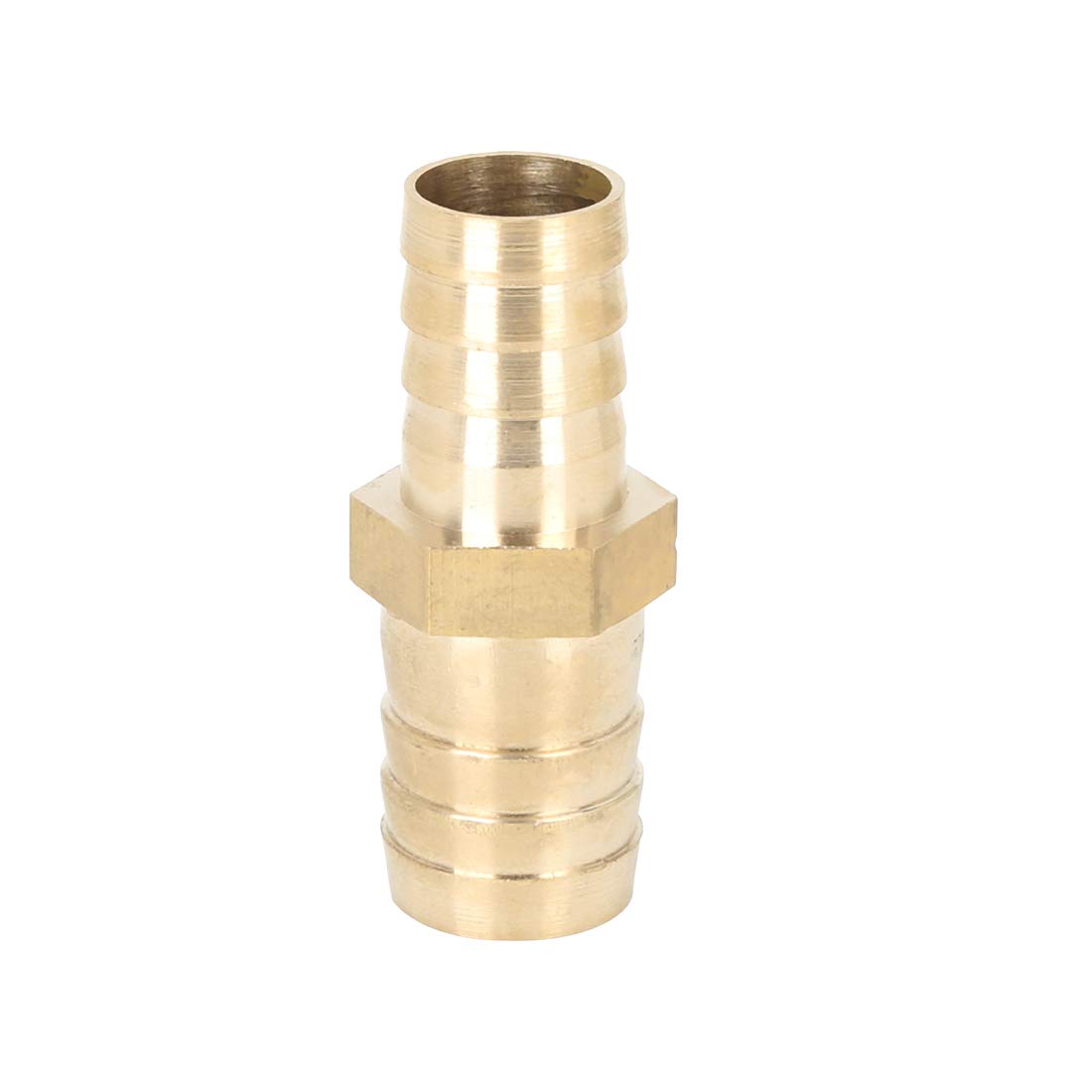 X AUTOHAUX 19mm to 16mm Brass Barb Hose Straight Connector Adaptor Reducer Splicer Fitting for Air Water Gas Oil