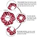 30 Pcs Hair Scrunchies - 10pcs Velvet Scrunchies for Hair, 10pcs Satin Scrunchies with Bow, 10pcs Spiral Coil Hair Ties, Good Idea for Any Occasions, Daily Wear, Parties, Sports & Bath for Girls Women