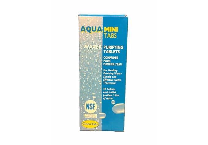 title=Aqua Clean mini Tabs 40 acqua purificante compresse per barche roulotte camper