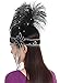 JustinCostume 1920s Accessories Headband Necklace Gloves Cigarette Holder