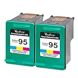 Valuetoner Remanufactured Ink Cartridge Replacement for HP 95 CD886FN C8766WN (2 Tri-Color) 2 Pack