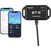 Renogy BT-2 Bluetooth Module RJ45 Communication Port Wirelessly Monitor and Adjust Compatible Renogy Solar Charge Controllers, Smart Lithium Batteries, Inverters, and DC-DC MPPT Battery Chargers,Black