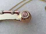 Brass Copper Boatswain Whistle w Wooden Box Bosun
