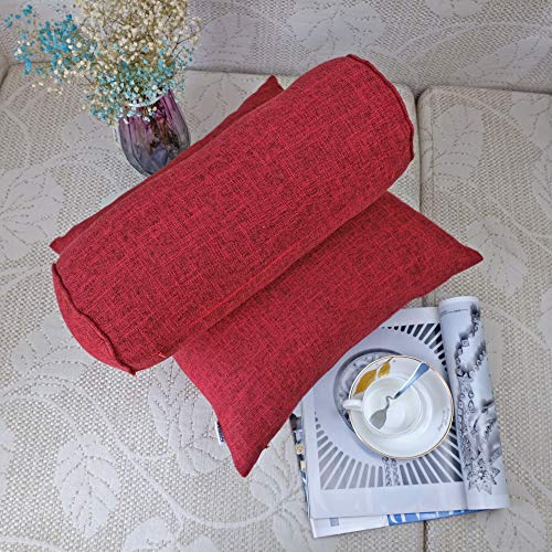 FINEASY Round Neck Pillow Roll Cervical Support Pillows Neck Pain