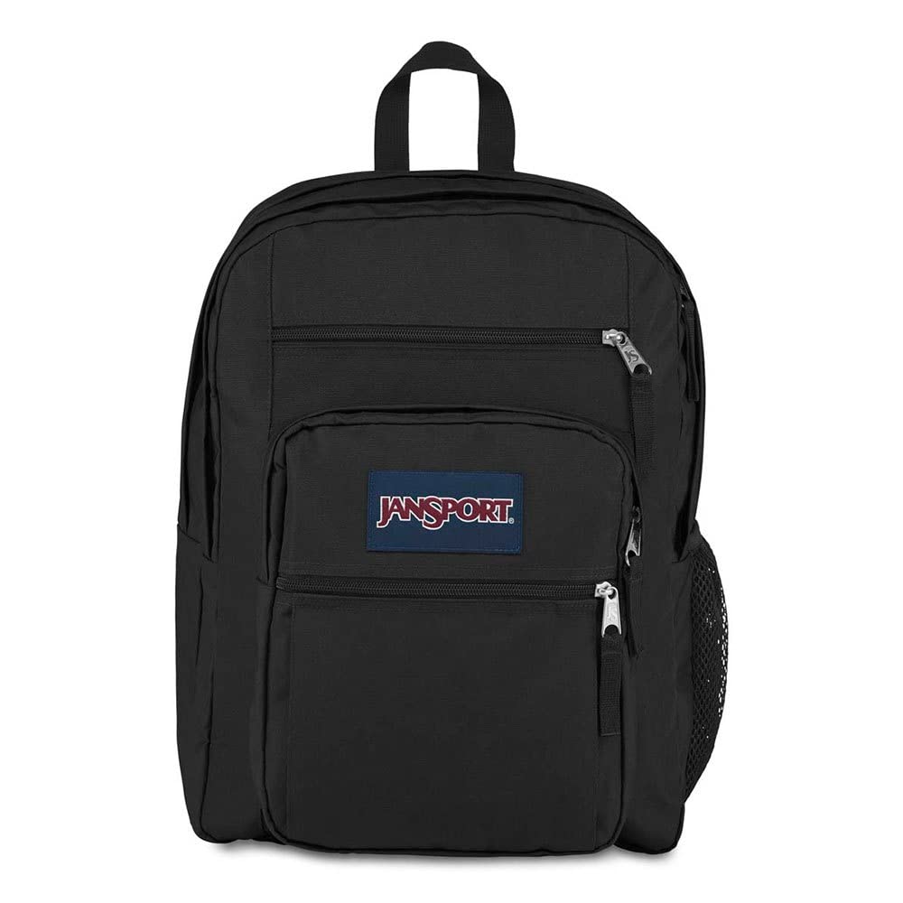 JANSPORT BIG STUDENT Large Backpack, 15 inch laptop compartment, Black (Black)
