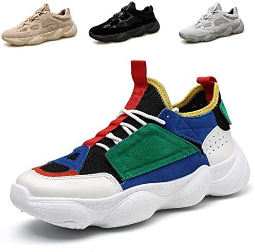Puremee Mens Womens Mesh Breathable Sport Fitness Jogging Walking Shoes Running Shoes Chunky Fashion Sneakers