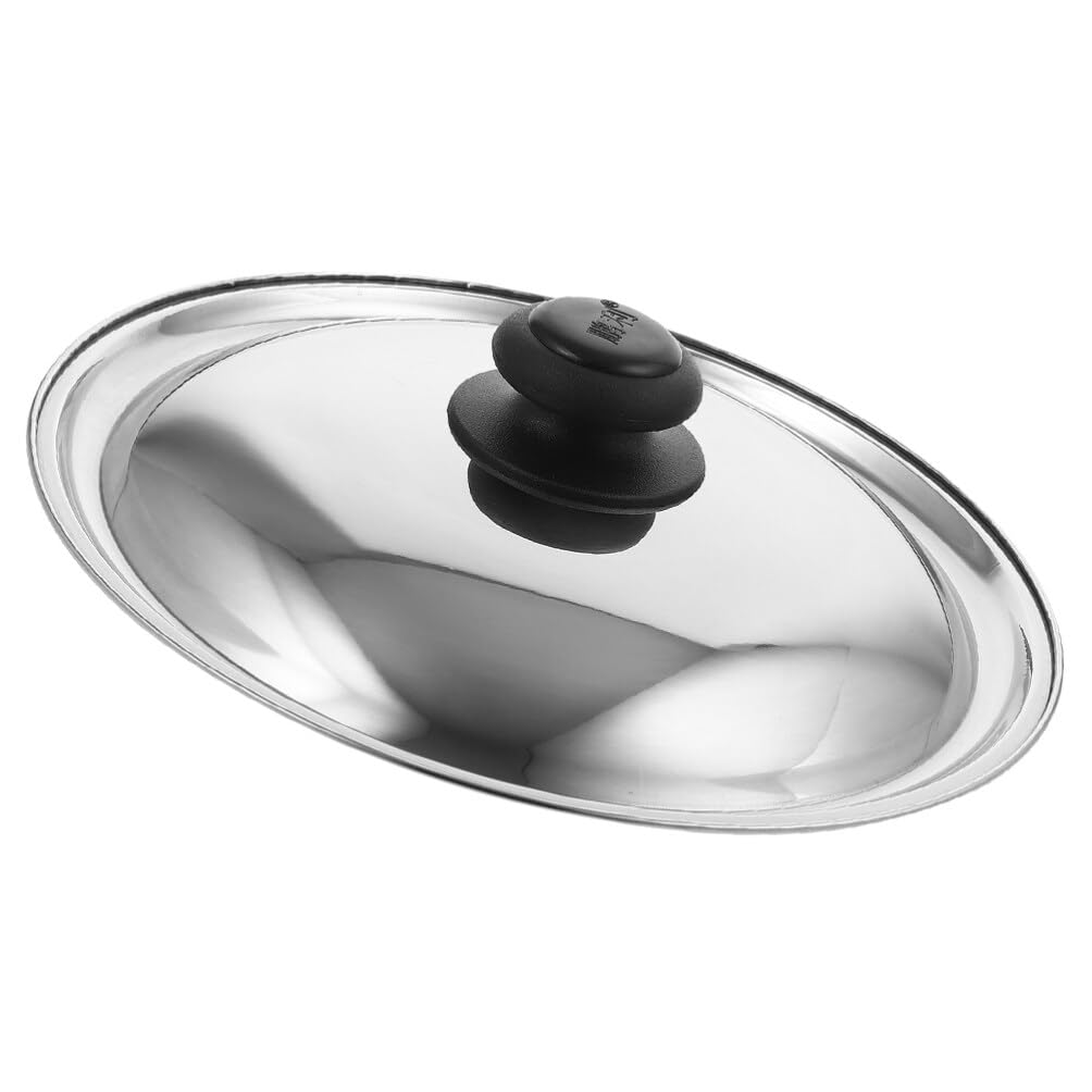 Photo 1 of Cabilock Universal Lid with Adjustable Steam Vent, One Size - Stainless Steel, 11"x 1.9" Fits 6" - 10" pots & pans |Dishwasher Safe| Oven Safe