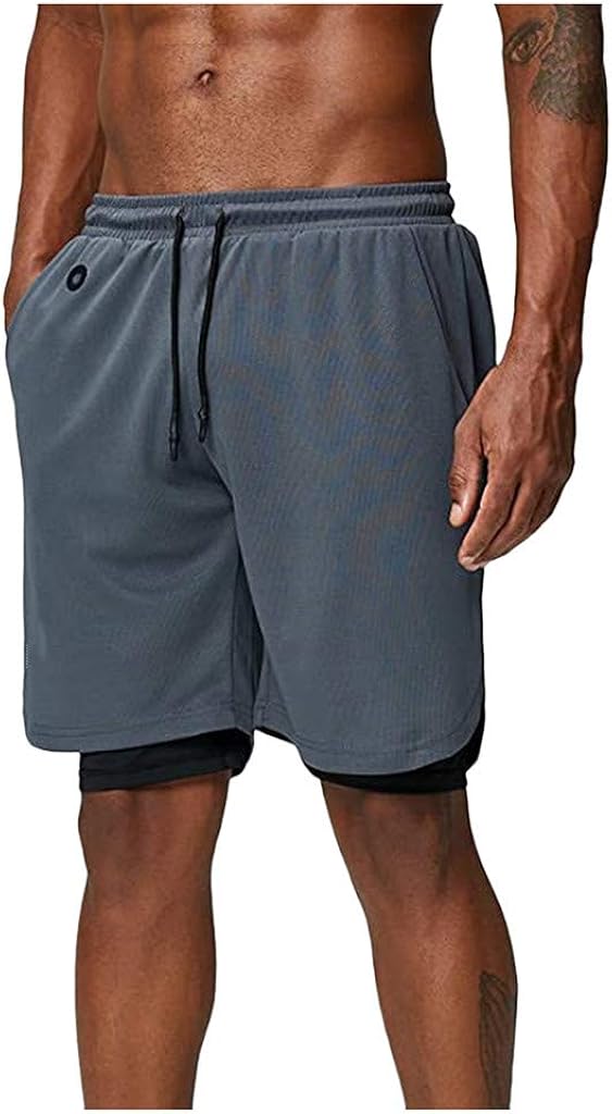 Shorts Herren Sport Sommer 2 in 1 Kurze Hosen ...