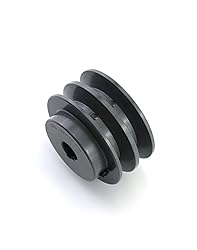 QWORK 2AK3058 Double Groove Pulley/Sheave, 3.05"OD