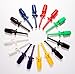 BrightTea® 8pairs Mini SMD Ic Single Hook Clip Grabbers Test Probe Cable for Multimeter Wire Lead (16pieces packger)