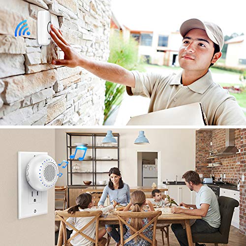 3 Wireless+Doorbell+Waterproof+Expansion+Classroom