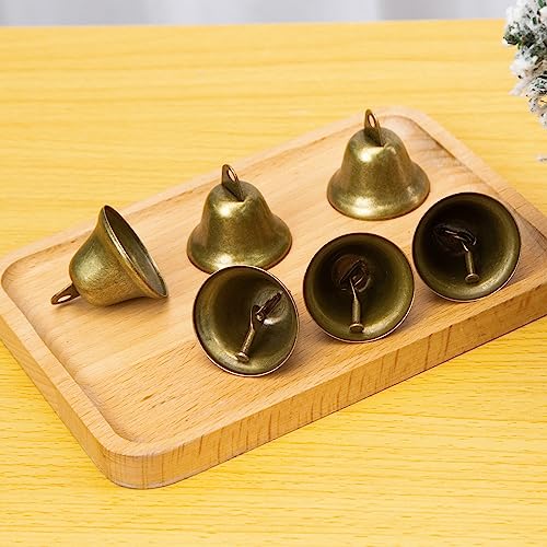 VGOODALL 50PCS Vintage Jingle Bells, Bronze Bells for Craft Brass Craft Bells 1.7\
