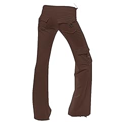 DASAYO Womens Stretchy Thicken Warm Leggings Button