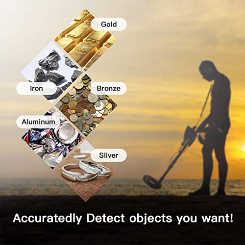 Noeler Metal Detector,High Accuracy Detector with Pinpoint Function,Professional Waterproof Metal Detectors for Adults and Kids (Size 2 (with Headphones))