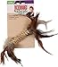 KONG Naturals Straw Cylinder with Feathers Catnip Toy