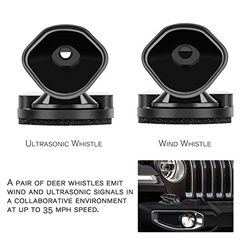 Deer Whistles for Car 4 Pack Warning Devices for Vehicles Motorcycles Include Ultrasonic & Wind Whistle Car Safety Accessories Gift (6 Pack) - Thumbnail 2