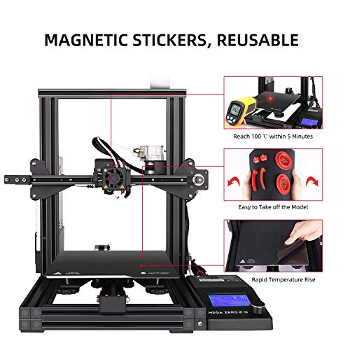 ANYCUBIC Mega Zero 2.0 3D Printers, FDM 3D Metal Printer Assembled