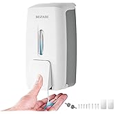 BEZADI 27fl oz Hand Soap Dispenser Wall Mount for Bathroom Kitchen Liquid Sanitizer ABS Plastic White 9088
