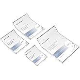 ECKEK Acrylic Label Holder Price Tag Displays Sign Holder Data Card Holder Ads Display Stand (B：80*100mm/3.15*3.94 inches)