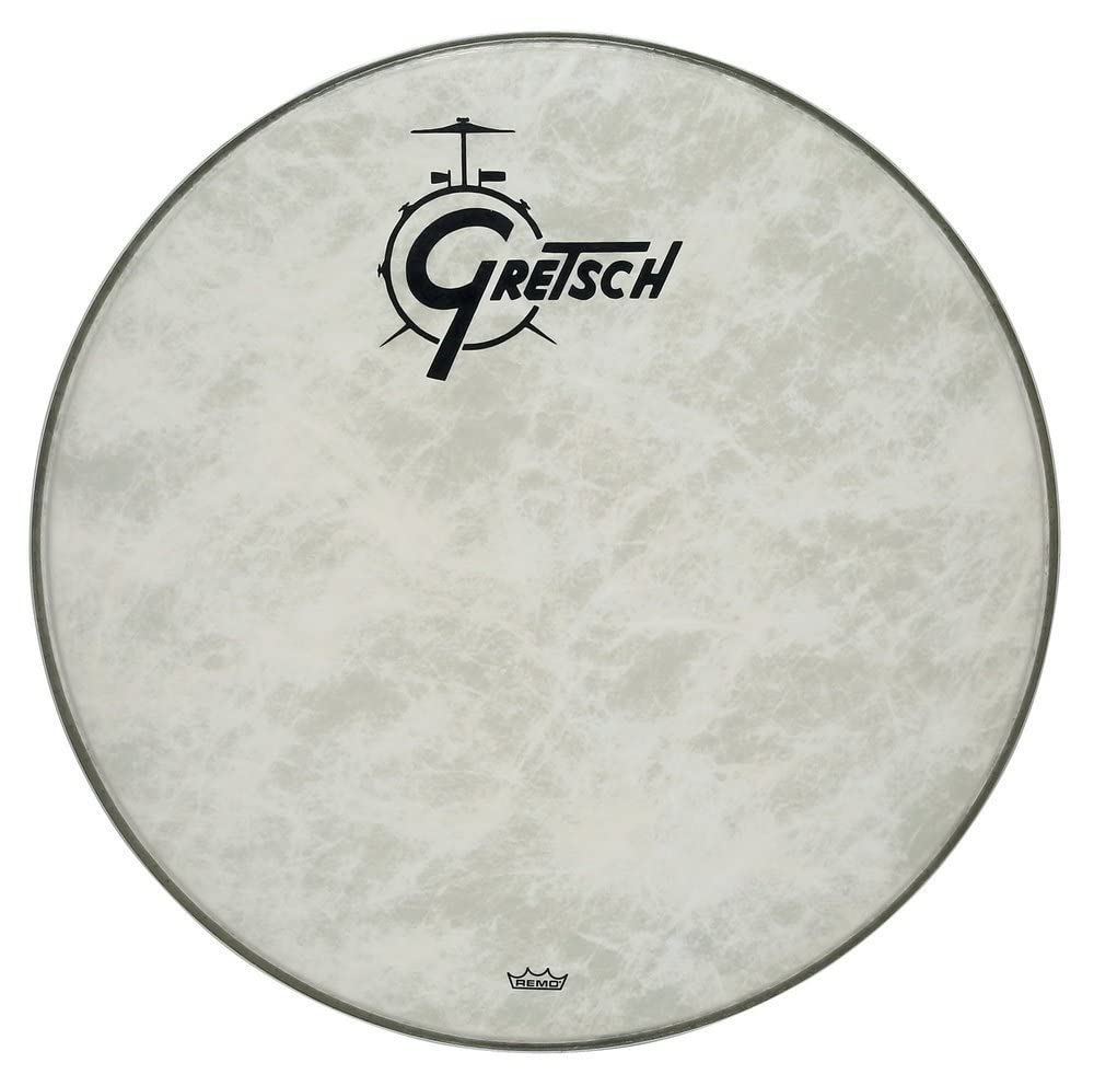 Gretsch Drumhead - Bass Drum Resonant Head - Fiberskyn - 26" - Logo centred - GRDHFS26