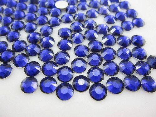 1440pc Flat Back High Quality Rhinestones Round 14 Cut 3mm (10ss) -- Navy Blue