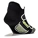 Feetures! Men's Elite Ultra Light No Show Tab, black + Reflector, medium
