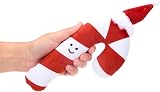 Petface Candy the Christmas Cane Plush Dog Toy with Built-In Squeaker view 2