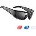 OhO sunshine Audio Sunglasses,Voice Control and Open Ear Style Listen Music and Calls with Volumn UP and Down, Bluetooth 5.0 Smart Glasses and IP44 Waterproof Feature for Outdoor Sports