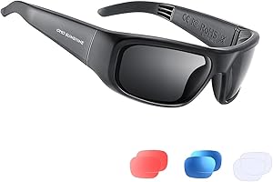 OhO sunshine Audio Sunglasses,Voice Control and Open Ear Style Listen Music and Calls with Volumn UP and Down, Bluetooth 5.0 Smart Glasses and IP44 Waterproof Feature for Outdoor Sports