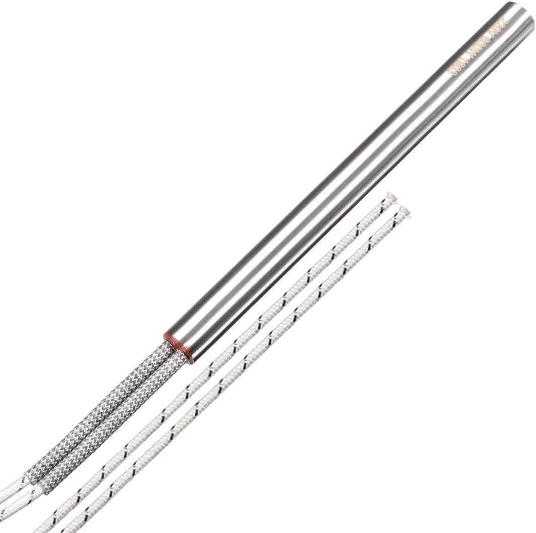 uxcell Cartridge Heater AC 110V 300W Electric Hot Rod Stainless Steel Heating Element 12mmX150mm