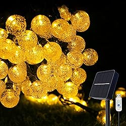 Solar String Lights, COOLAPA 80 Led 46 FT Warm