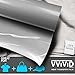 VViViD Silver Grey Heavy-Duty Iron-On Heat Transfer Vinyl Film 1ft x 3ft (36 Inches)