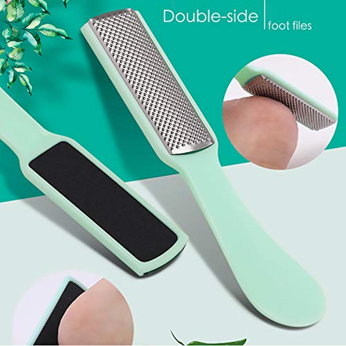 Professional Pedicure Kit, Foot File Callus Remover -soulkoo Foot Scrubber Callus Removers for Feet Foot Scraper Foot Rasp Grater Professional Callus File for Wet and Dry Feet